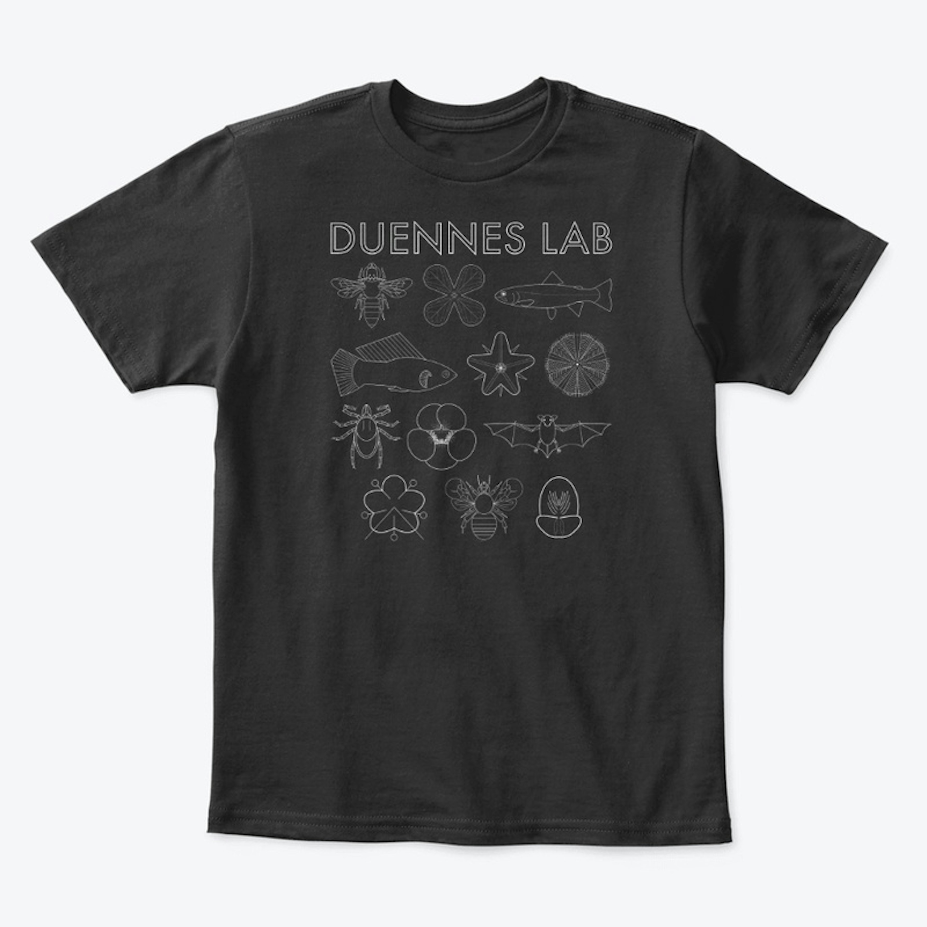 Duennes Lab Logo - White Kids 