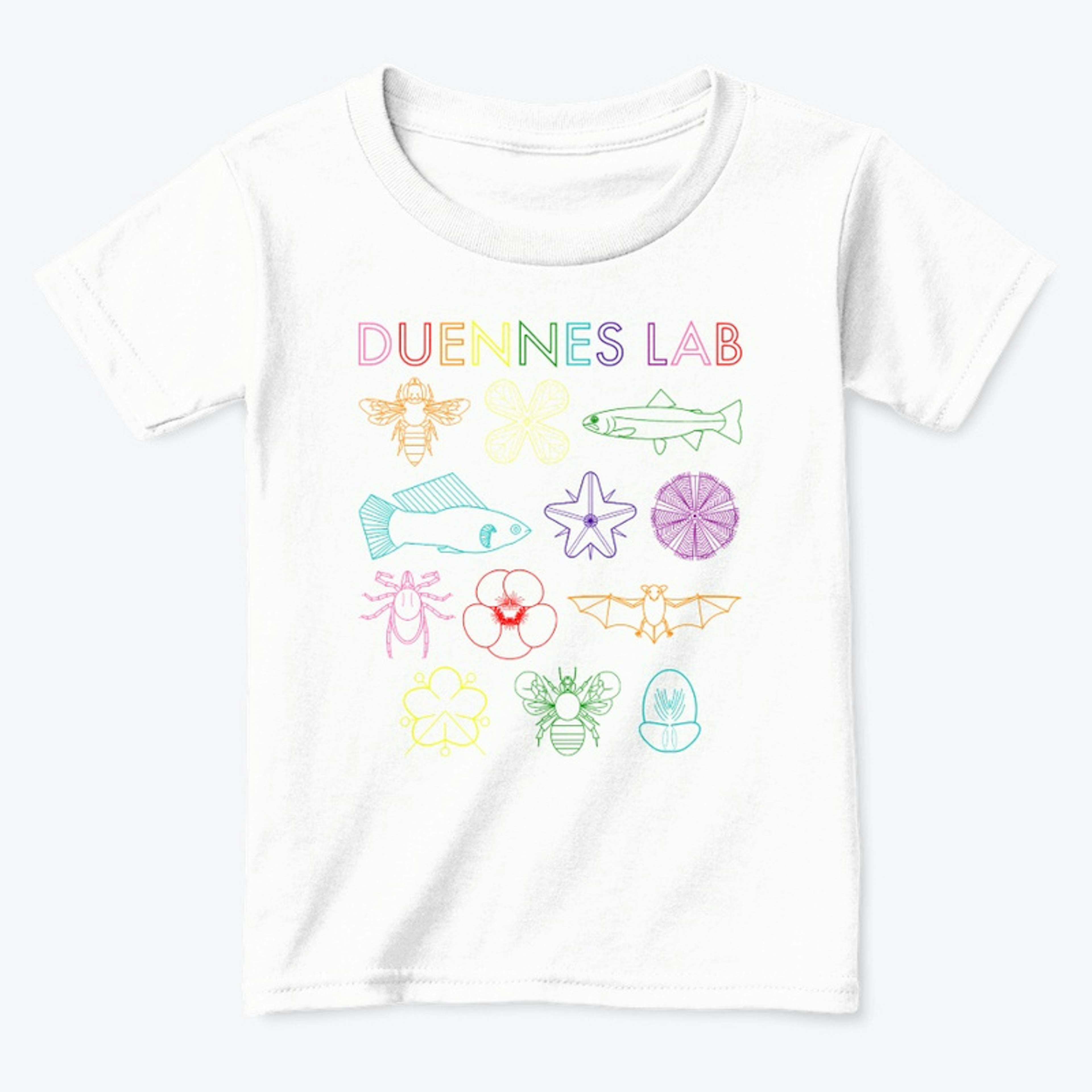 Duennes Lab Logo - Rainbow