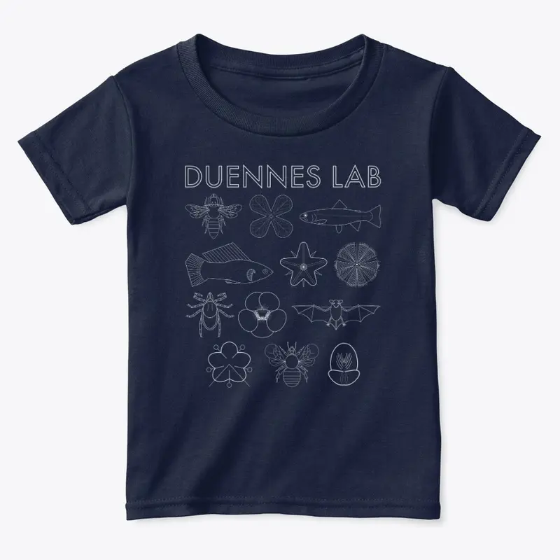 Duennes Lab Logo - White