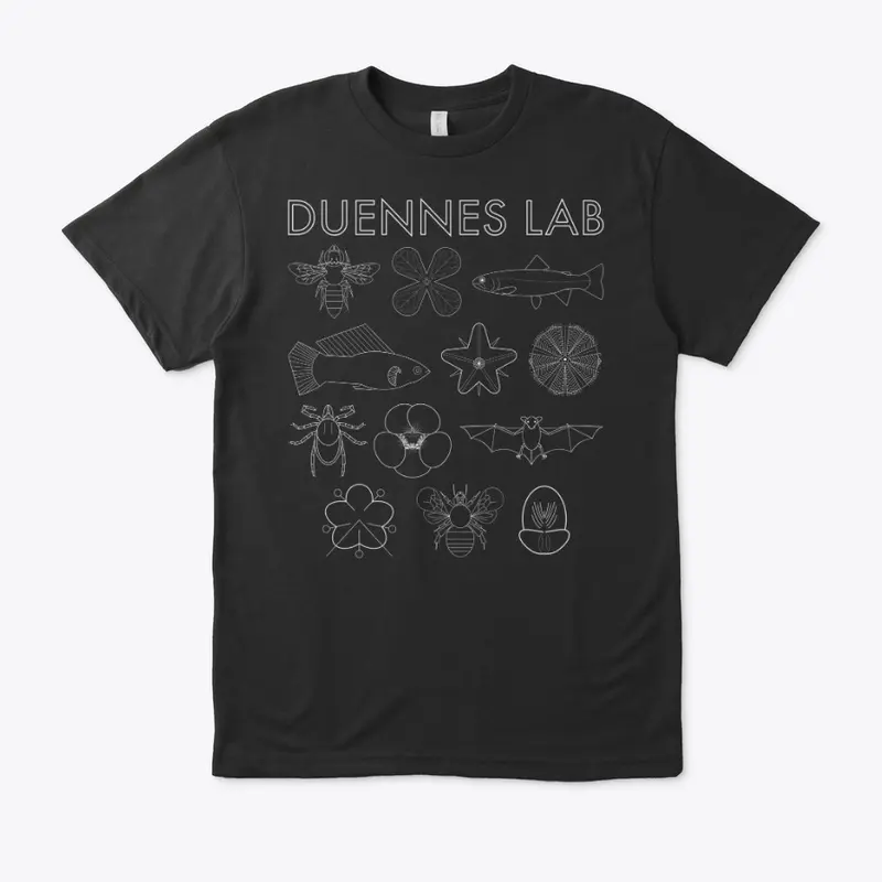 Duennes Lab Logo - White