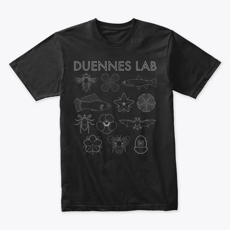 Duennes Lab Logo - White